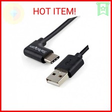 StarTech.com USB to USB C Cable 1m / 3 ft Right Angle USB Cable USB A to U