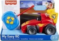 Fisher Price Ferngesteuertes Auto ‎GVY94 mit Fernbedienung Rot Gelb Rennauto RC