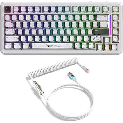 ATTACK SHARK X82PRO HE 75% 8K Wireless Rapid Trigger Magnettastatur, QWERTY, RGB
