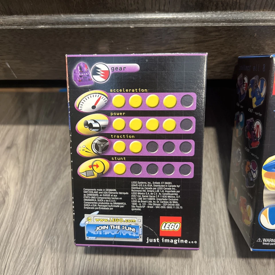 2001 LEGO Racers Set Of 8 All Factory Sealed Boxes 4566 - 4573 Complete - Image 3 of 4