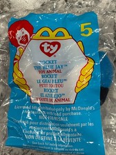 Ty Teenie Beanie Baby "Rocket The Blue Jay" Vintage, McDonald's