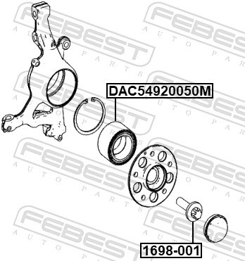 DAC54920050M FEBEST Radlager für MERCEDES-BENZ - Bild 2 von 2