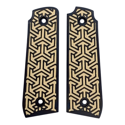 Desert Tan & Black Tritessel Printed Ruger Mark IV 22/45 Grips MK 4
