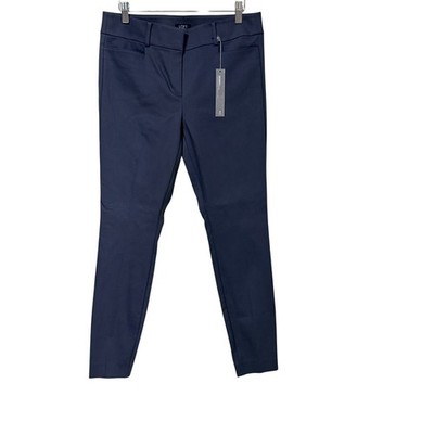 Loft Skinny Full Length Navy Blue Pants Womens 8 Petite NWT 512973