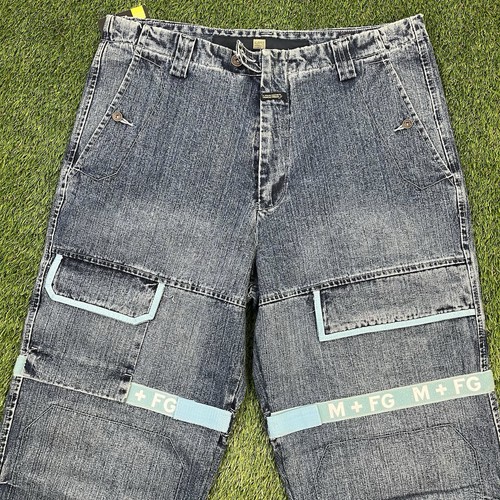 Vintage Marithe Francois Girbaud Jeans Mens 40x34 Blue Shuttle Tape Baggy Hiphop - Picture 3 of 9