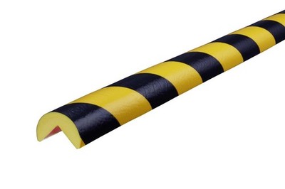 Knuffi type A + corner protection profile protection profile yellow/black 1 meter pa-11010