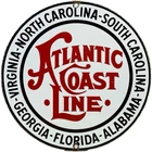 VINTAGE ATLANTIC COAST LINE PORCELAIN SIGN GAS STATION PUMP PLATE MOTOR OIL