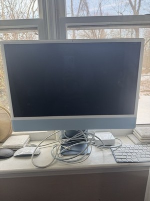 Apple iMac 24'' All-in-One Blue, M1, 8GB RAM, 256GB SSD, macOS 2021