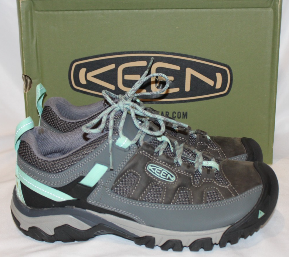 Scarpe da trekking Keen donna Vent acciaio grigio onda oceanica taglia 9 5 nuove con scatola $150