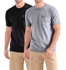 Big and Tall T-Shirts for Men - 2 Pack Cotton Tee with Chest Pocket