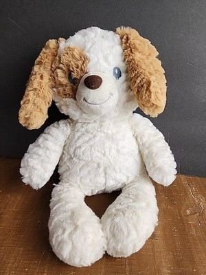 Ebba Puppy Dog Super Soft Plush Stuffed Animal Toy Lovey Baby White Brown Spot