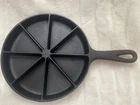 BSR Vintage Cast Iron Cornbread Skillet 8-Wedge Model Pat Pending 9"