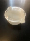 Vintage Pyrex Casserole Dish with Lid 1 1/2 pt. Solid White #472 *See Pics** VTG
