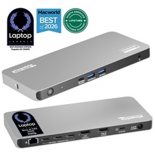 Plugable USB-C 5-Display Docking Station with HDMI 2.1 and 140W charging