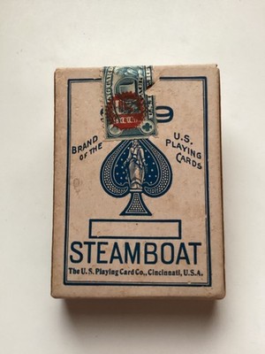 Vintage 999 STEAMBOAT Playing Cards. *SEALED TAX STAMP * (NOS) | eBay