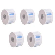 5 Rolls Disposable & Flexible Paper Neck Strips Barber For Salon Hair Cutting]