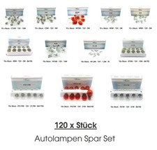 120x STÜCK SET PKW Beleuchtung Glühlampe Birne Soffitte Auto Lampe Glas LONGLIFE