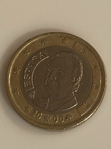 RARE Spain 2000 ESPANA 1 Euro (Circulated)