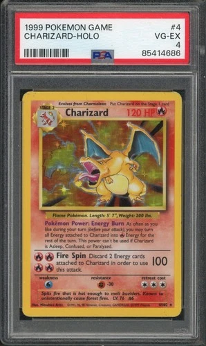 Pokemon PSA 4 VG-EX Base Holo Charizard 4/102