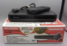 Magnavox TB110MW9 DTV Digital to Analog TV Converter Television Box With Remote