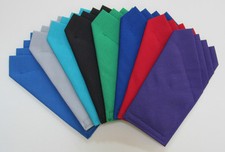 Pocket Squares - Custom Prefolded  Sewn - Square just slips in pocket
