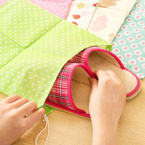 2pcs-Shoes-Bag-Travel-Storage-Pouch-Drawstring-Dust-Bags-Non-woven-Random-JX