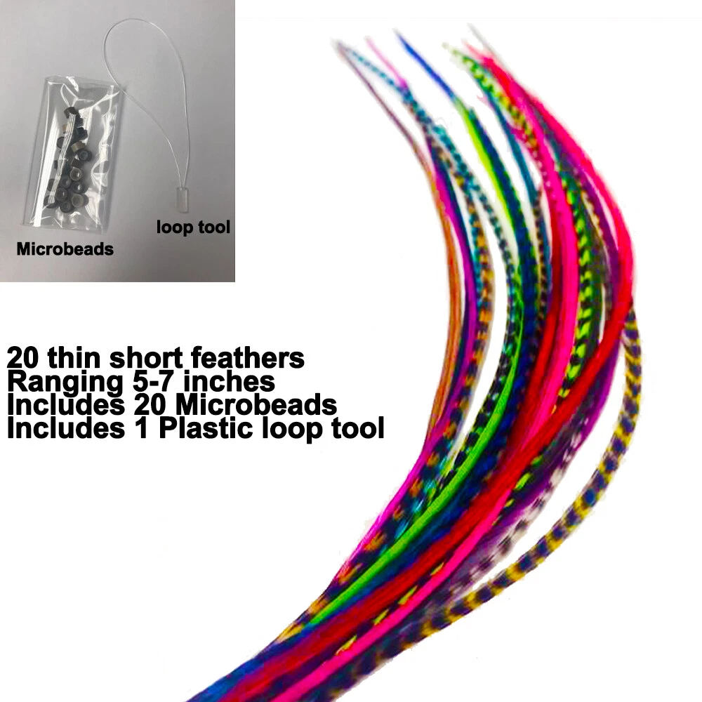 20 inch feather hair extensions cheap