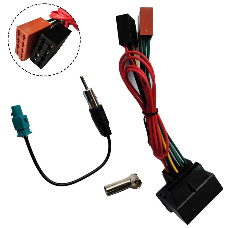 Car Radio ISO Power Adapter Harness Cable with Antenna for 207 Stereo