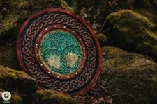 Medieval Norse Battle Wooden Shield Viking Handmade 23 Inch LARP Armor Shield