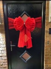  Luxury Half Door Bow  Christmas Bows HALF decoration  FREE POSTAGE 