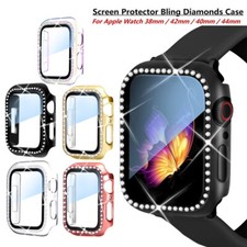 For iWatch Apple Watch 4/5/6/SE 38/40/44mm Protector Cover Hard Case with Screen