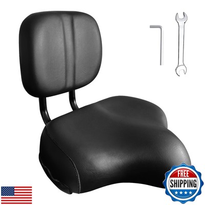 Aikolesa Oversized Bike Seat with Backrest, Oversized Comfortable Ergonomic D