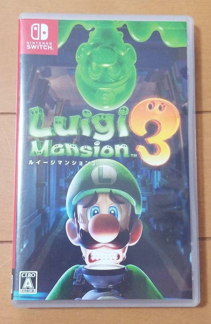 Luigi's Mansion 3 Cover Art & Replacement Case for Nintendo Switch