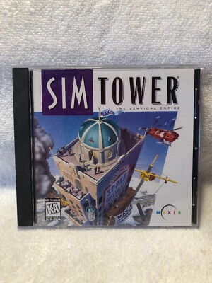 CD-Rom SIM TOWER Vertical Empire Windows 3.1 and Windows 95 cd like mint Maxis