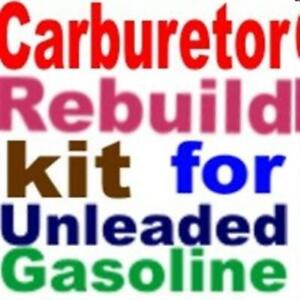 Fuel System Walker 15827A Carburetor Repair Kit Carburetors & Parts