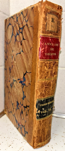 Antique 1845 Third Series Vol. 13 Book: Annals of Chemistry and Physics *French*