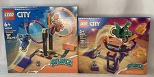 LEGO City Stuntz 60360 Spinning Stunt & 60359 Dunk Stunt Ramp Challenge Sets