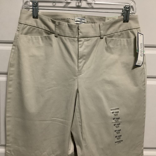 DOCKERS Beige Ideal Fit Mid Rise Metro Pant Women’s Sz 8P Med NWT - Picture 3 of 7