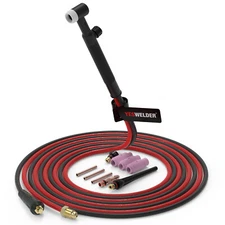 TIG Welding Torch WP-17V 13ft 150Amp Air Cooled Lift TIG Torch,10-25