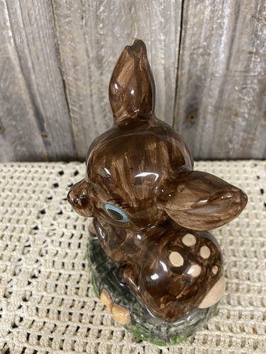 Baby Rentier mit Pilzen Keramik handbemalt Figur 1981 - Bild 15 von 16
