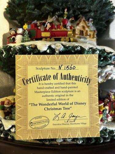 El maravilloso mundo de Disney árbol de Navidad animado Hawthorne Village musical - Imagen 13 de 13