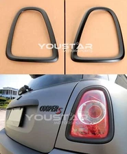 MATTE Black Tail Light Surround Covers for MINI Cooper S R56 R57 R58 R59