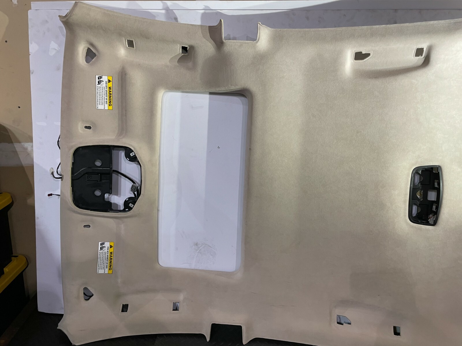 SUEDE HEADLINER ROOF COVER ASSEMBLY TAN OEM 76K 14-19 MASERATI QUATTROPORTE S