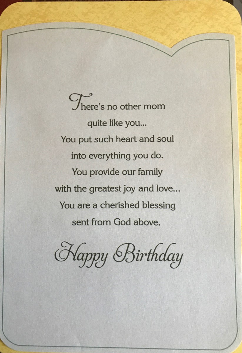 Geburtstagskarte Für Mütter – „Happy Birthday To My Glorious Mum“, A5, Matt, Mit Umschlag