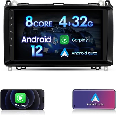 For Mercedes Benz W906 W169 W245 Sprinter 2500 8Core 9'' Stereo Radio GPS Navi BT