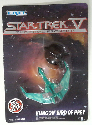 1x  RJ0665: Star Trek V: The Final Frontier: Die Cast Klingon Bird of Prey: ERTL