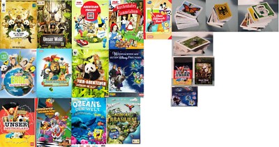 Rewe, Edeka, Real, Aldi, Ferrero AUSSUCHEN: Album Komplett, Album leer, Satz