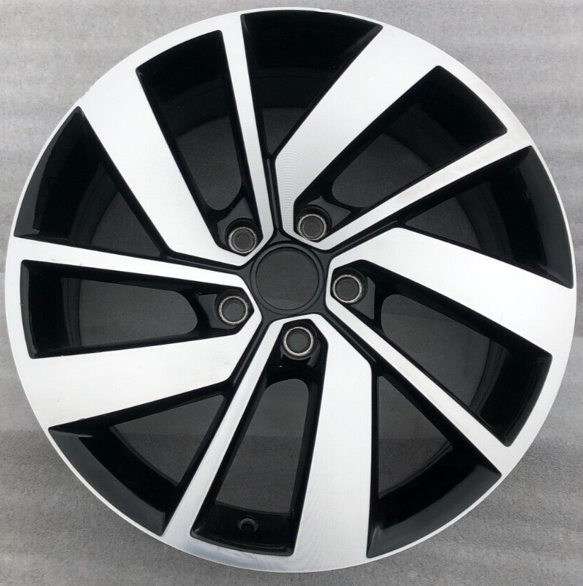 18 Volkswagen Golf GTI Black OEM Factory Wheel Rim Alloy 2019 
