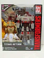 Transformers Titans Return Voyager Class Doomshot & Megatron