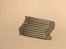 10 SPRING BARS 20mm 1.5mm DOUBLE FLANGE